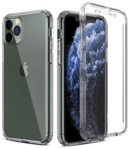 Apple iPhone 11 Pro MAX 6.5 Case, iPhone 11 Pro MAX Front and Back Case, Transparent Clear Fully Protection PC Hard Soft Cover Bumper Shockproof For iPhone 11 Pro MAX