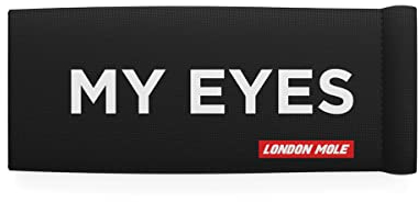 LONDON MOLE Brillenetui - Brillenetui - Brillenetui für Damen - Brillenetui für Herren - Schlankes Brillenetui - Sonnenbrillenetui - Brillentasche - Brillenbox (Eyes Weiß)