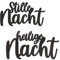 Papierdrachen Edle Weihnachtsdekoration - Schriftzug Stille Nacht aus Holz - Wanddeko | Tischdekoration zu Weihnachten - beidseitig lackiert - schwarz - wiederverwendbar