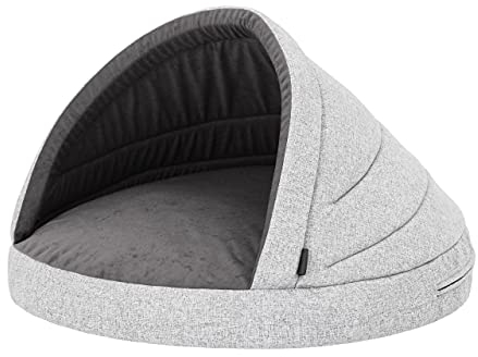 Hundehöhle Hundebett Hundesofa Hundekissen Hundehütte Hundekorb Hundecouch Ruheplatz Haustierbett Hundeliegen Kissen, Asche, R1: 65 x 50 cm