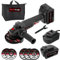 Werktough A004 20V Brushless Motor Angle Grinder with Case 125mm