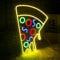 Pizza Néon Acrylique LED Signe Alimentaire Forme Néon Signes pour Mur Jaune LED Pizza Néon Light Signe pour Chambre Restaurant Cuisine Partie Décoration