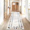 Teppich Läufer - 80x300cm - Hochflor Skandinavisch - Ethno- Pastell Creme Multi - Modern Raute Muster - Flauschig - Wohnteppich Schlafzimmer Dekoration