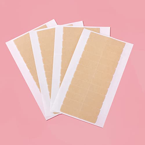 WENNALIFE Ersatztapes für Tape In Hair Extensions Ersatz Tapes für Tape Extensions Echthaar Doppelseitiges Tape Extensions klebeband Haar Klebeband für Haarverlängerungen, 48 Stück 4 x0,8 cm/Stück