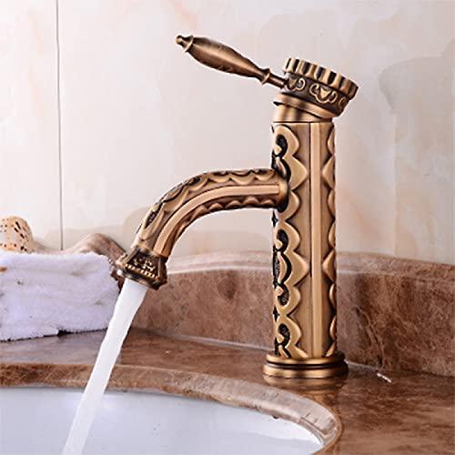 Bathroom Fittings Ceramic Classic Colour Tap Brass Bathroom Sink Mixer Tap Hot and Cold Water Mixer Tap Kitchen Yellow