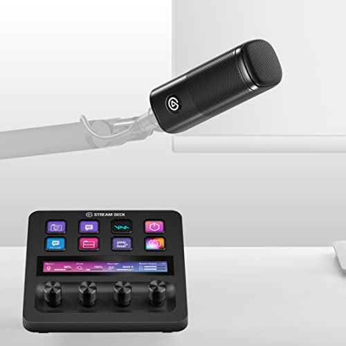 Elgato Pack Mixage audio - console de mixage, interface de studio, Micro XLR dynamique pour podcast, créateurs de contenus, streaming, gaming, ruban tactile, boutons et touches LCD, compatible PC/Mac