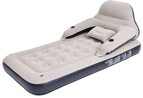 DIMAR GARDEN Luftmatratze für Doppelbett, mit Kopfteil und Kissen, aufblasbares Bett