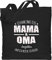 Baumwolltasche - Ich habe zwei Titel Oma und Mama | Oma Muttertagsgeschenke Großmutter Geschenk Geburtstag Omi Geschenk Muttertag - Unisize - Schwarz - geschenke für omas beutel grandma mom