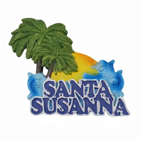 Santa Susanna Barcelona Spain Refrigerator Magnet 3D Travel Souvenir Fridge Decoration Magnetic Sticker Craft Collection