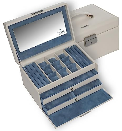 SACHER Schmuckkasten Elly elegance/ivory (Vollrindleder)