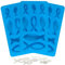 3 Stück Silikonform Fisch, Silikon-Fischform für Schokolade mit 8 Gittern, Multifunktionale Fisch-Silikonformen Taufe,Silikonform Gießform Fische,Kommunion Konfirmation für Schokolade, Kuchen, Pudding