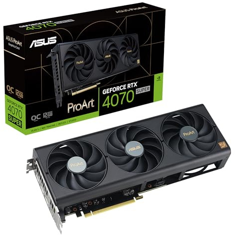 ASUS ProArt GeForce RTX™ 4070 Super OC Edition Graphics Card (PCIe 4.0, 12GB GDDR6X, DLSS 3, HDMI 2.1a, DisplayPort 1.4a)