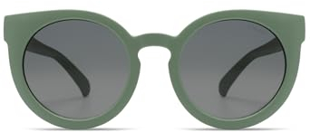 KOMONO Lulu Jr. Sage Kinder Katzenaugen-Sonnenbrille mit UV-Schutz und kratzfesten Gläsern, Für Kleinkinder, Kinder, Unisex Mädchen und Jungen im Alter von 3-5