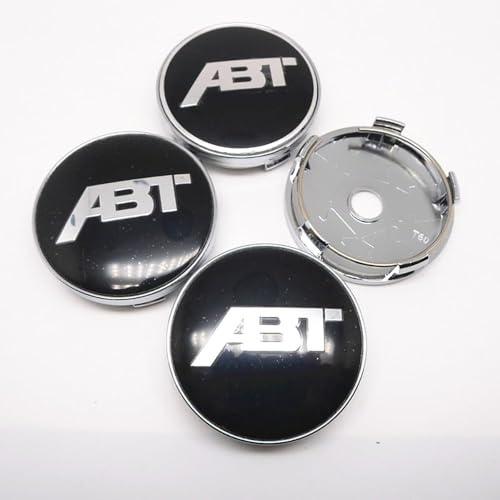 4 Pièces Cache moyeux pour ABT ABT 60mm Capuchons Centre Roue Logo Accessoires décoration,B-b