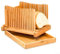 Wooden Bread Slicer, Adjustable Bread Slicer for Homemade Bread, Bread Slicing Guide, Kitchen Foldable Slicing Bread Slicer(Wave)