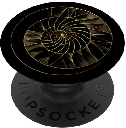 Fibonacci Spiralverhältnis Mathematiker Heilige Geometrie PopSockets mit austauschbarem PopGrip
