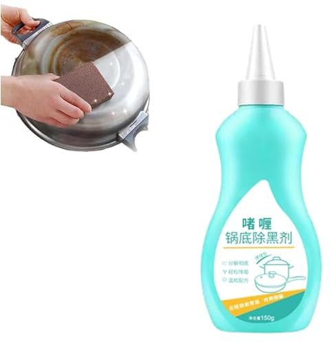 Gel Cleaner for Pot Bottom,Magic Gel Cleaner for Pots and Pans,Gel Cleaner For Cookware Bottom, 150g Black Pot Bottom Cleaning Gel, Bottom of the Pot Black Scale Cleaner (1pcs)