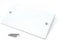1pcs Dual, 2 Gang Blanking Plate Cover Faceplate for Electrical Sockets Back Box White, with Screws