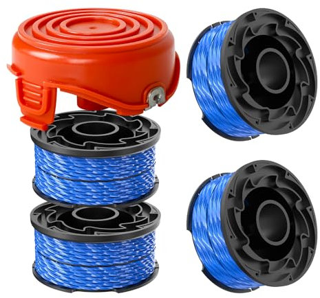 Black and Decker A6441 Bobine de fil de rechange pour débroussailleuse Black & Decker GL315 GL350 GL650 GL652 GL655 GL660 GL680, 1,65 mm de diamètre et 12,2 m de long