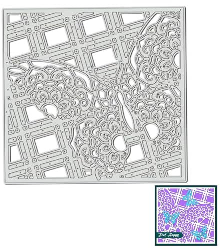 BENECREAT Schmetterling Schneideisen, Zahnräder Kohlenstoffstahl Schablone Metall Prägung Schablonen für Papier Karte machen Dekoration DIY Scrapbooking Album Handwerk Home Decor