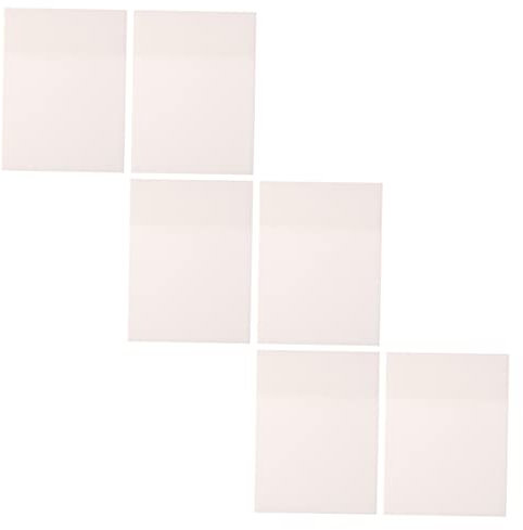 TOGEVAL 6St Haftnotiz notizblock memoboard Merkzettel-Set notizzettel zeichenheft Liste Klebeetiketten Band Bindemittel Punkt aufkleber selbstklebende Notizblöcke Notizen das Haustier Weiß