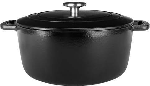 Cosy & Trendy Fontestic Cocotte en Fonte Noir Ø 28 cm / 8 Litres - Émaillée