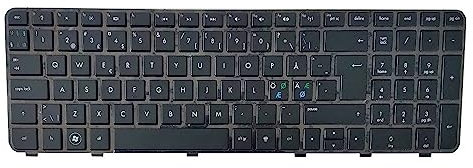 JYJYGDM Parti per Laptop Nuovo Nord Europa for HP Pavilion DV6T DV6-6000 DV6-6100 DV6-6200 DV6-6B00 DV6-6C00 NoBacklight Nero Notebook Tastiera del Computer Portatile