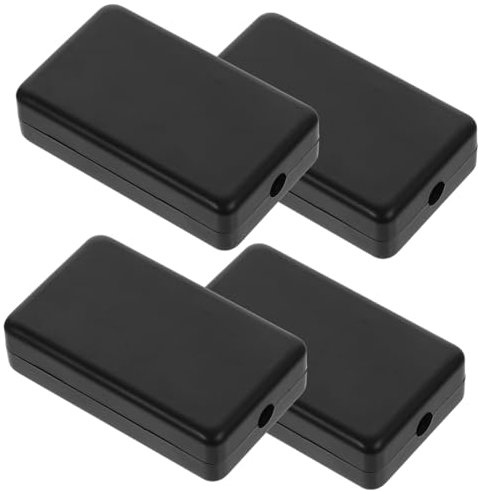 CAXUSD 4pcs Cable Trunking Black Weatherproof Connection Box Electrical Outdoor Plastic Junction