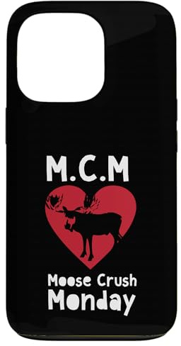 M.C.M Moose Crush Monday Niedlicher lustiger Tierliebhaber Hülle für iPhone 13 Pro