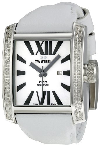 TW Steel Damen-Armbanduhr Ceo Goliath Analog Leder TWCE3015