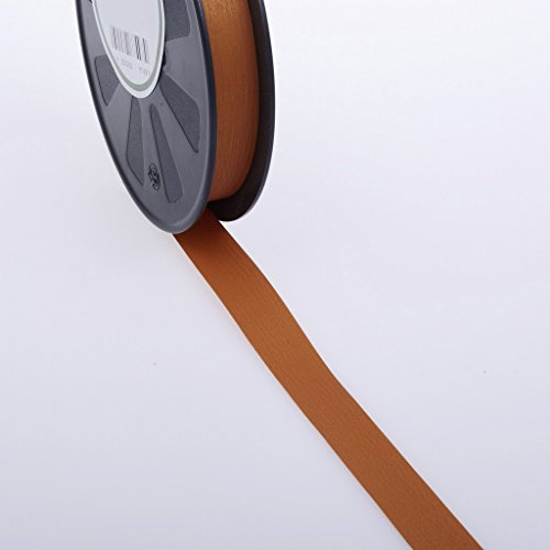 Deko und Band Wetterfestes Polyband mit Holzmaserung - Rostbraun - 19 mm - 91 m Rolle - 40