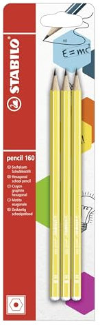 STABILO - Bleistift - pencil 160 in gelb - 3er Pack - Härtegrad HB