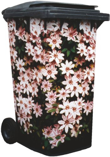 Wheelie Bin Cover Clematis Nelly Moser 002