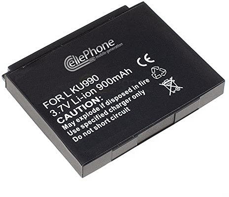cellePhone Akku Li-Ion kompatibel mit LG Arena CU915 KB770 KC780 KC910 KE990 KF690 KM900 KU990 U990 Viewty (Ersatz für LGIP-580A)