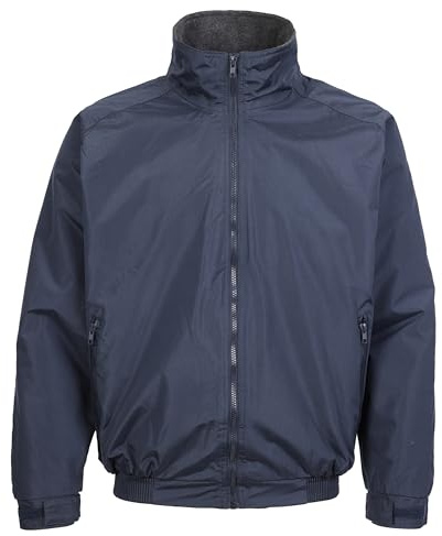 FORT - Harris Jacket - Navy - Mens XXL - Lightweight Waterproof Jacket | Waterproof 5,000mm, windproof, fleece lined, taped seams, 240GSM hardwearing outer with zipped pockets.