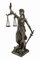 Things2Die4 Bronzed La Justicia with Scales and Sword Statue 8 in
