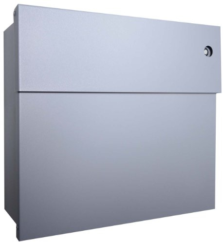 Radius Briefkasten Letterman 4 silber mit LED-Klingel blau 560 C-KB