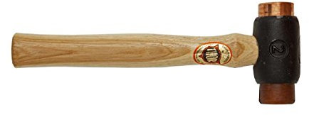 Genuine 1x Hammer Copper/Hide Faced 2 1/2Lbs DIY Workshop Striking Tool - Par...