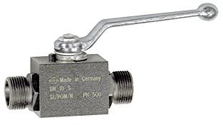 RIEGLER 103501-392.04 Kugelhahn, Hochdruckausführung, leichte Reihe, Stahl, M18x1,5, 1Stk