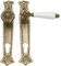 Wohnungstür Türbeschlag Jugendstil Messing antik #13-3a-AW-72