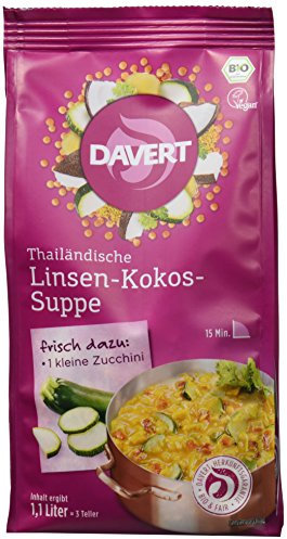 Davert Thailändische Linsen-Kokos-Suppe Bio, 170 g