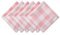 DII Buffalo Check Collection Tischset im klassischen Bauernhaus-Design, Baumwolle, pink/weiß, 20 x 20 (Set of 6), 6