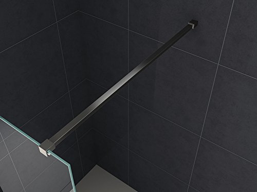 140 cm SLIM-DESIGN-Haltestange für Duschwände (schwarz)