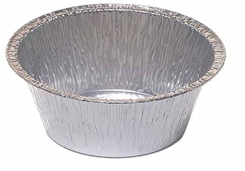 Cuki Expert - Stampi USA e Getta Alluminio Tonde - pirottini per budini - stampi crem Caramel, soufflè - per Forno Tradizionale e microonde - Ø 8,5cm - H 3,9cm - 100pz