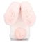 HongHushop Cute Rabbit Case Plush Cover for iPhone 5 5S SE Case Super Soft Warm Fluffy Furry Bunny Ears Shockproof Back Case Cover Chic Bling Crystal Diamond Bowknot Case -White pink