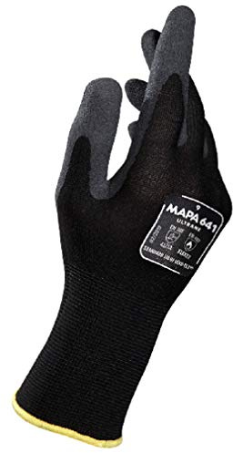 Ultrane 641 Touchscreen-Handschuhe, Logistik, Lager, Mechaniker, Bauarbeiter, Arbeiter, Schwarz, Größe 8 Medium (1 Paar) Schutz-Arbeitshandschuhe