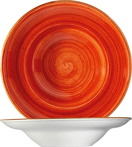 Bonna Premium Porcelain ATCGRM27CK Aura Terracotta Assiette creuse en porcelaine 26,8 cm 450 ml