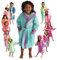 LEBENGOOD - Accappatoio bambina, bambino, Ragazze Cotone: Ragazza, Bambini - 100% Cotone OEKO-TEX,2 tasche, cappuccio (2-4, Happy shower)