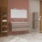 Kiamami Valentina Lavabo Doble Mural con cajones Roble Natural 120CM | Berlín