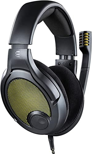Drop + EPOS PC38X Gaming Headset mit Noise Cancelling Mikrofon und Over-Ear-Design | Headset PC mit Offener Akustik | Kopfhörer Mit Kabel Kompatibel mit PC PS4 PS5 Switch Xbox Mac Mobile (Gelb)